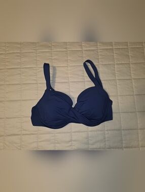 Bleu Rod Beattie Kore-Navy Blue Underwire Twist-Front Bra